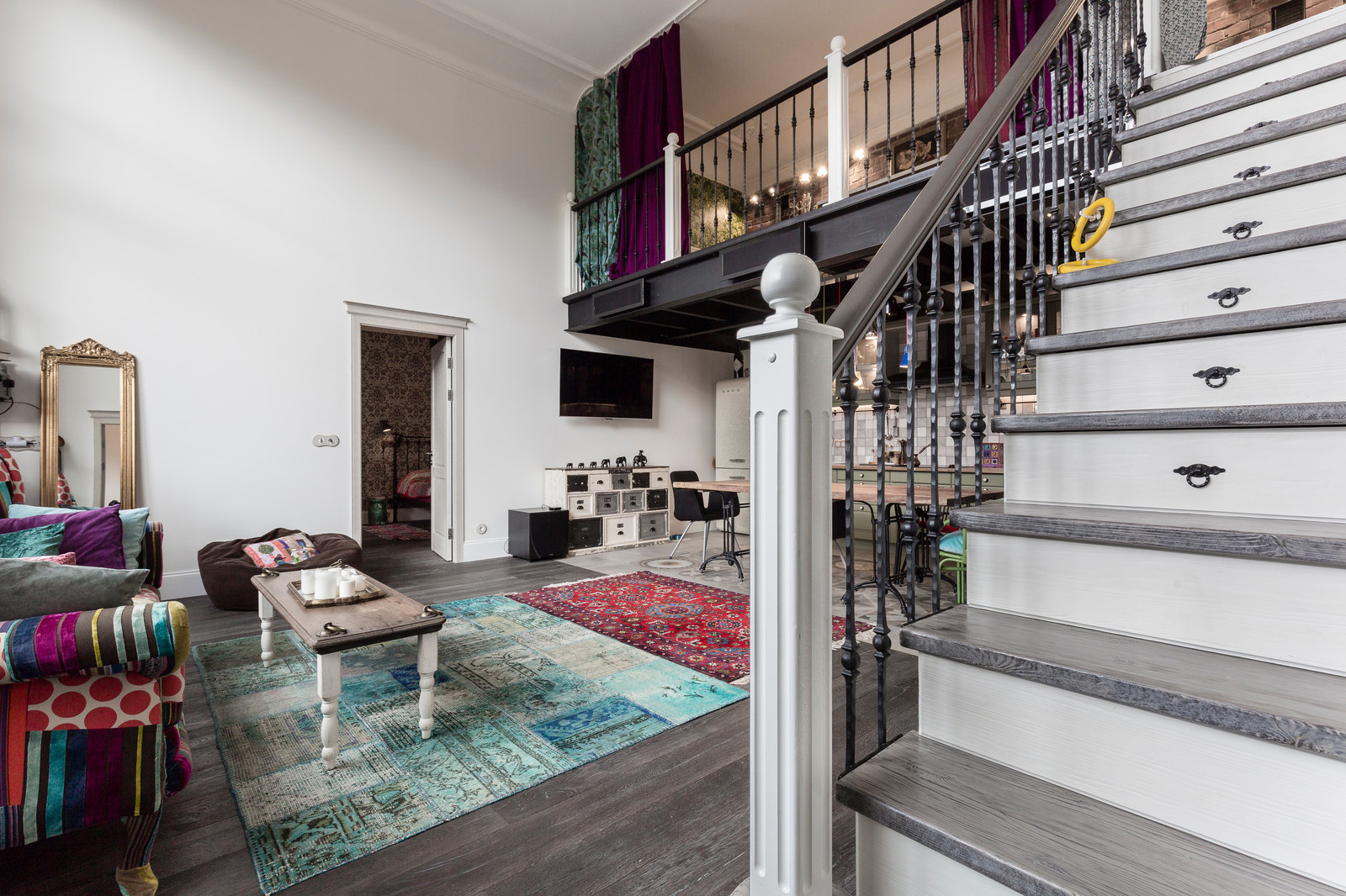 Boho Style 2-level Apartment
