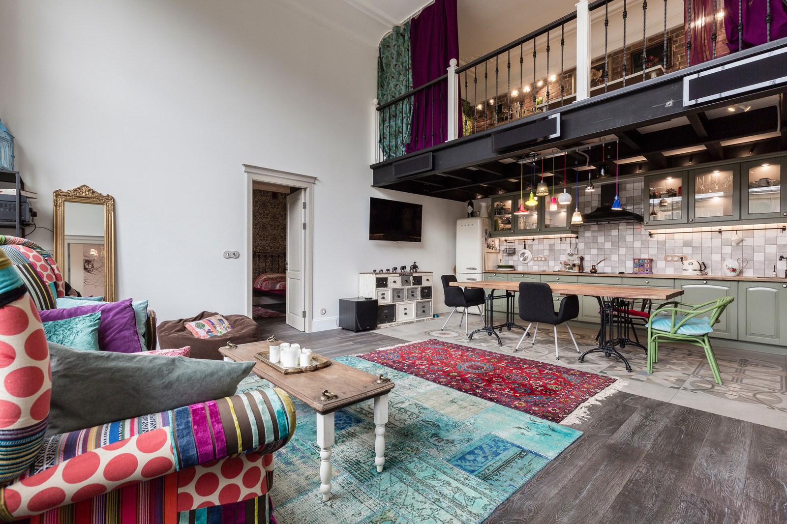 Boho Style 2-level Apartment
