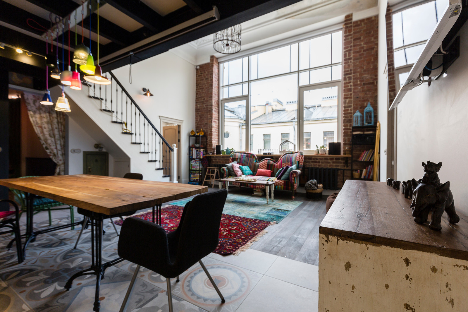 Boho Style 2-level Apartment