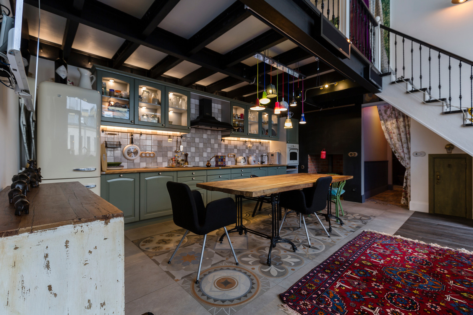 Boho Style 2-level Apartment