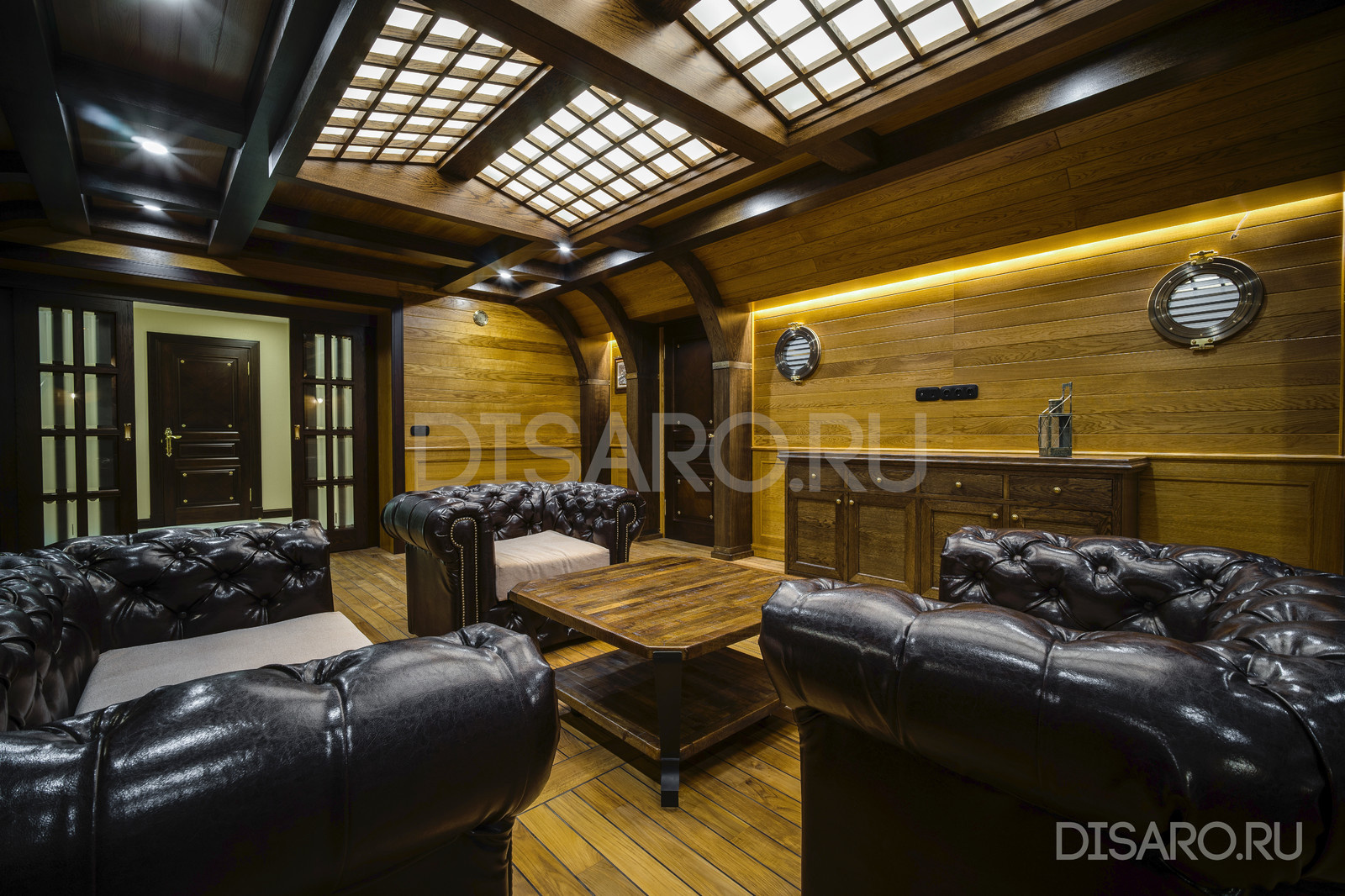 Дизайн и реализация интерьера в стиле корабля