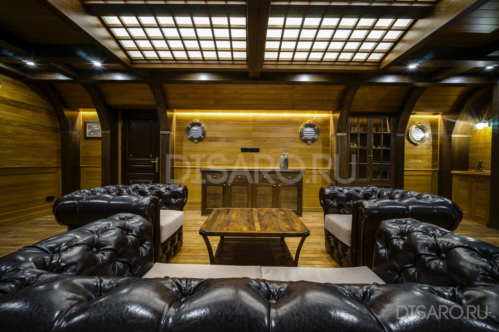 Дизайн и реализация интерьера в стиле корабля