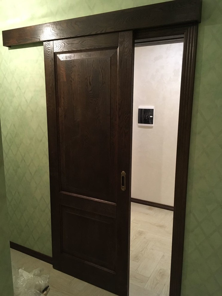 Модель Кантри массив дуба в цвете чёрный орех брашированный