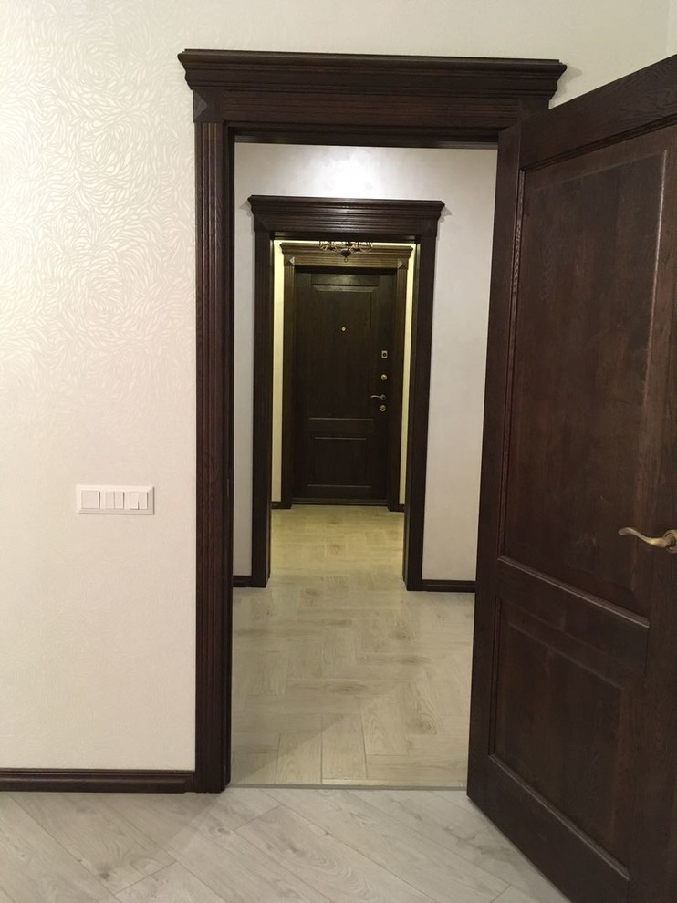 Модель Кантри массив дуба в цвете чёрный орех брашированный