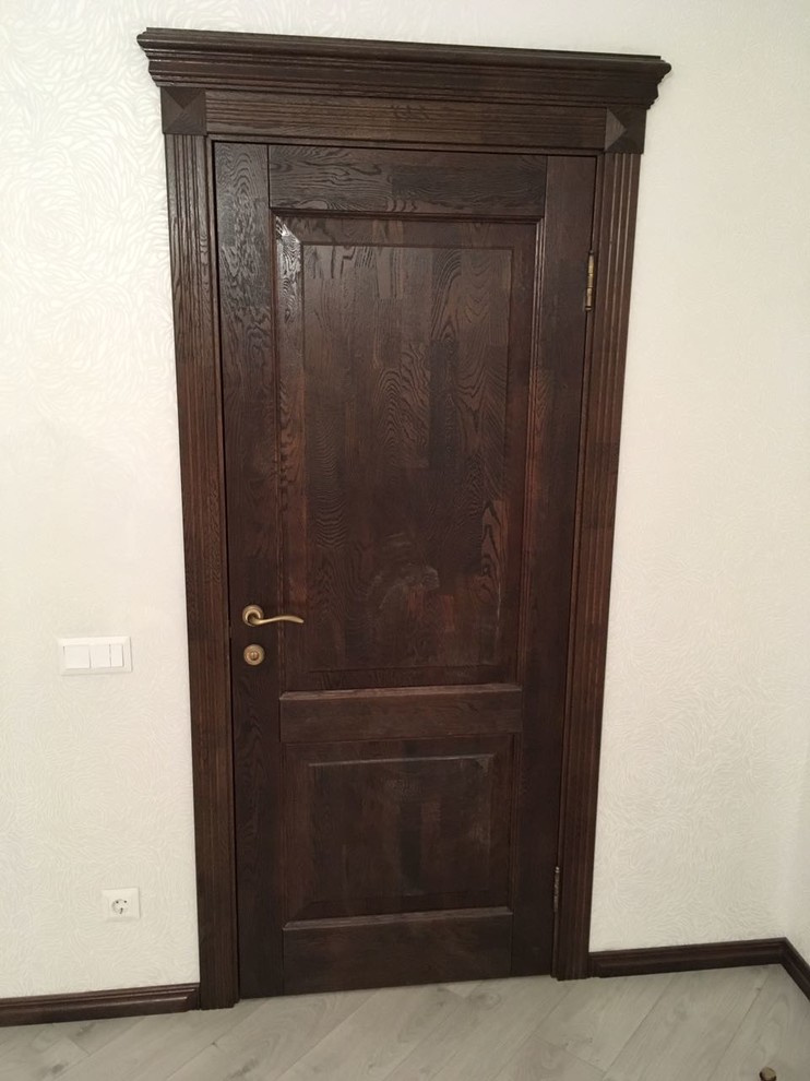 Модель Кантри массив дуба в цвете чёрный орех брашированный