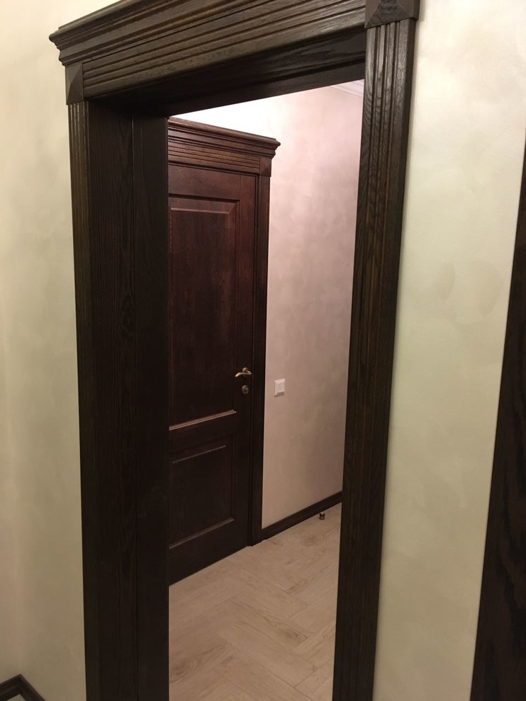 Модель Кантри массив дуба в цвете чёрный орех брашированный