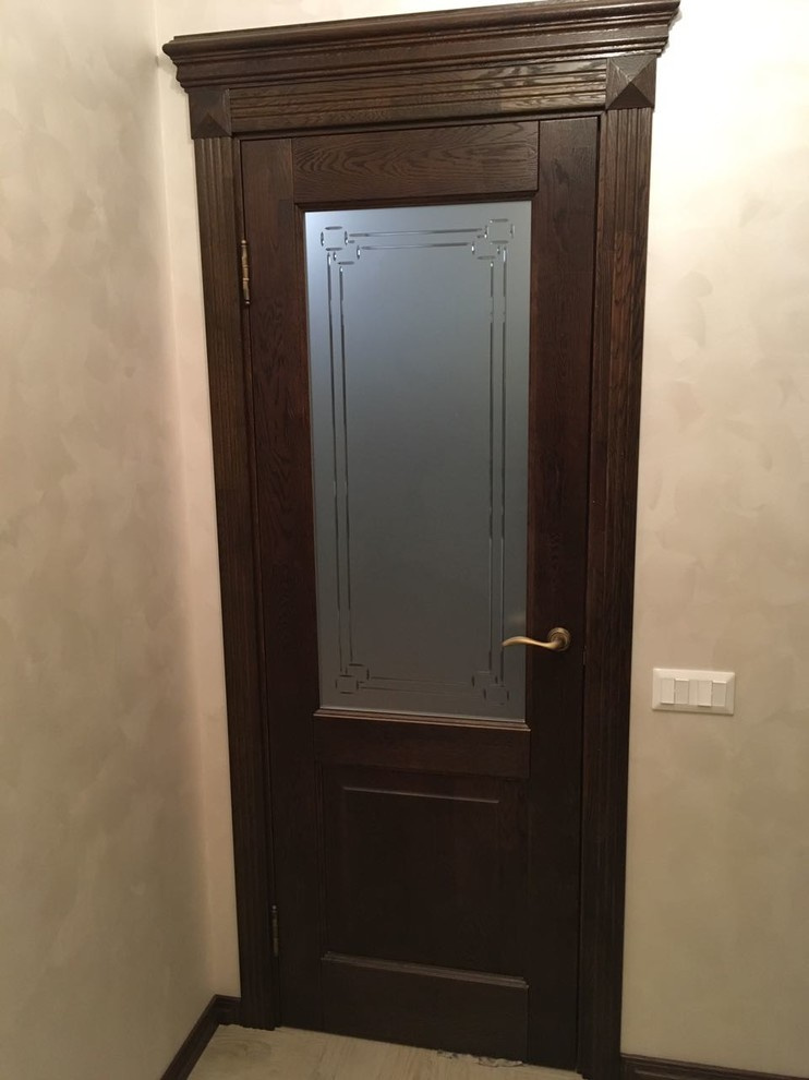 Модель Кантри массив дуба в цвете чёрный орех брашированный