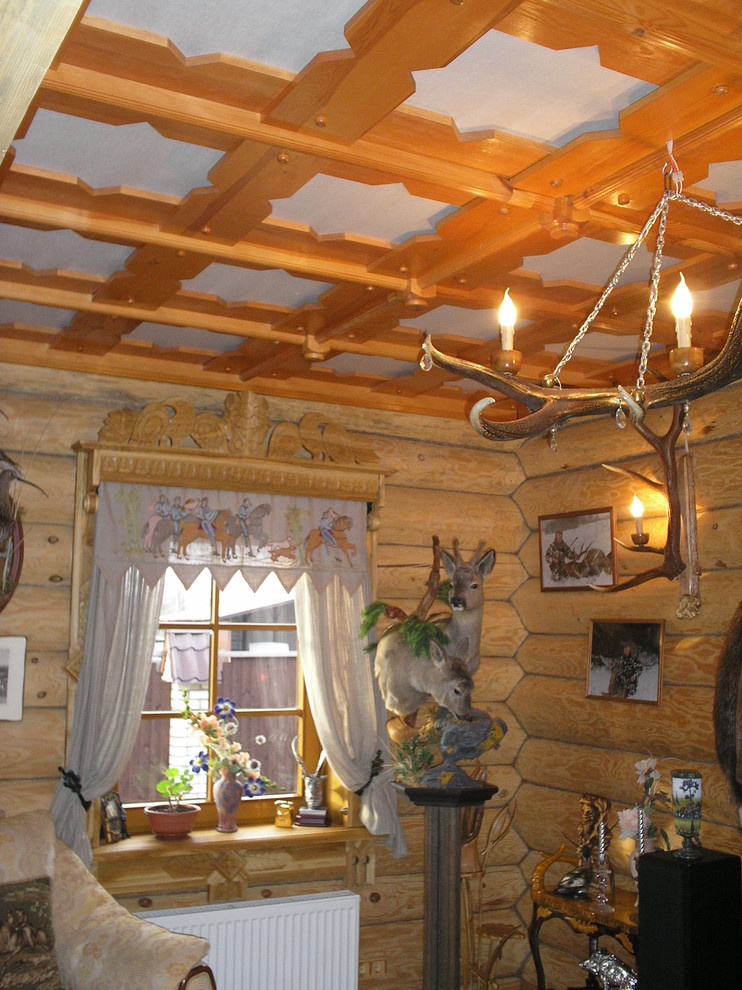 Отделка дома охотника. Дизайн интерьера