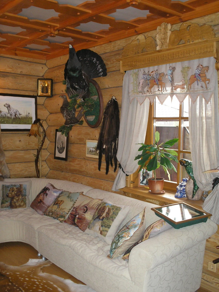 Отделка дома охотника. Дизайн интерьера