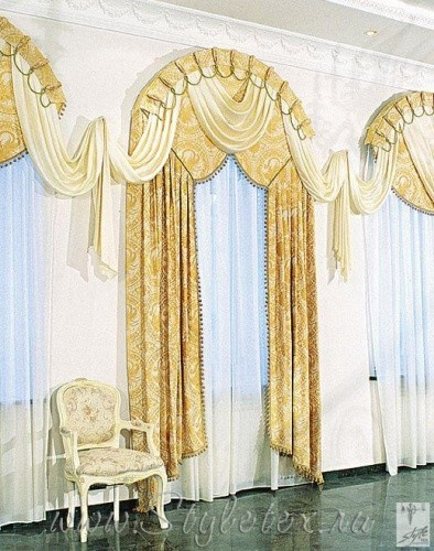 Дизайн интерьера с французскими шторами