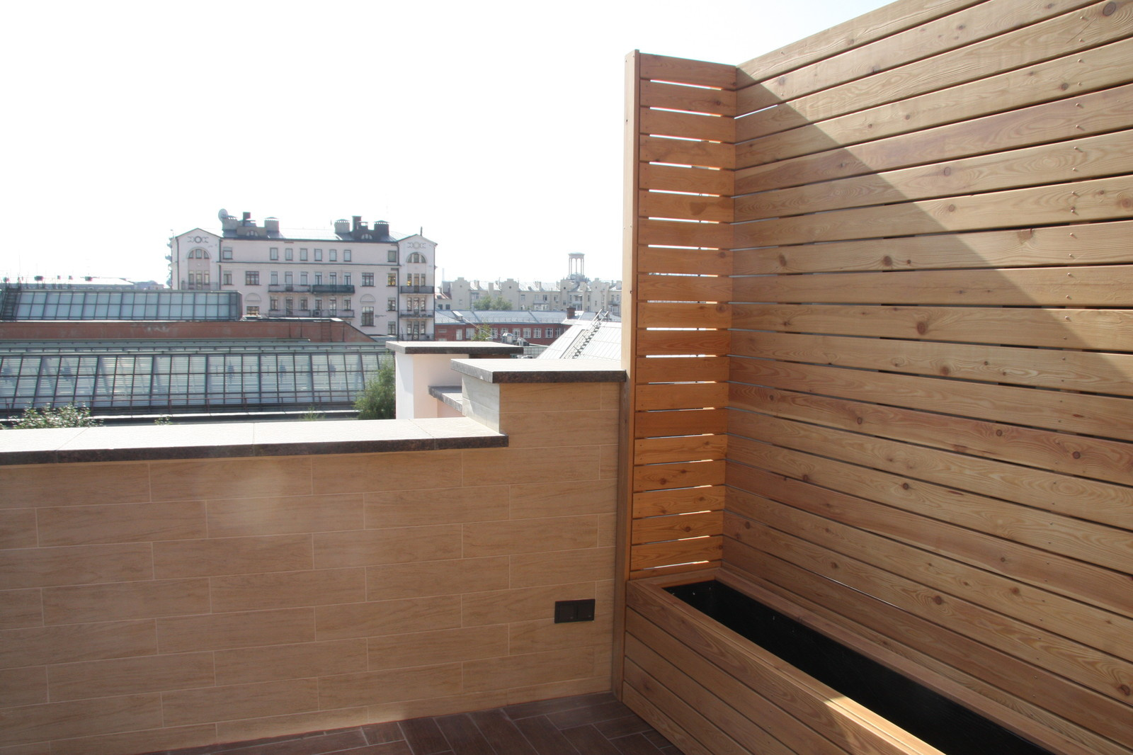Сад на крыше.