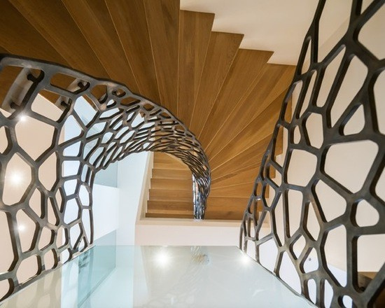 Современные перила сделанные с помощью лазерной резки