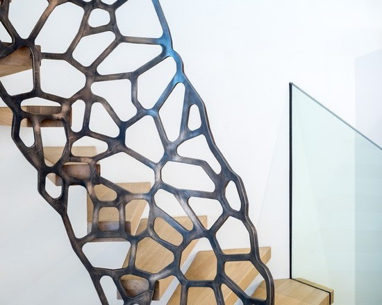 Современные перила сделанные с помощью лазерной резки