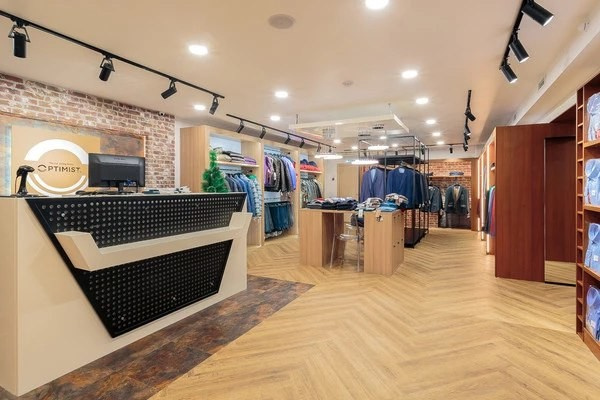 Отделочные материалы для магазина "Оптимист", г. Екатеринбург.