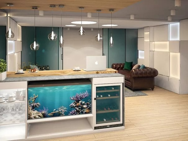 Отделочные материалы для магазина "Оптимист", г. Екатеринбург.