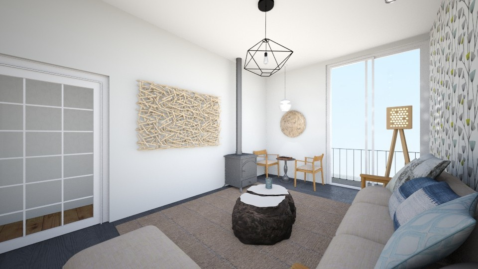 Скандинавская гостиная