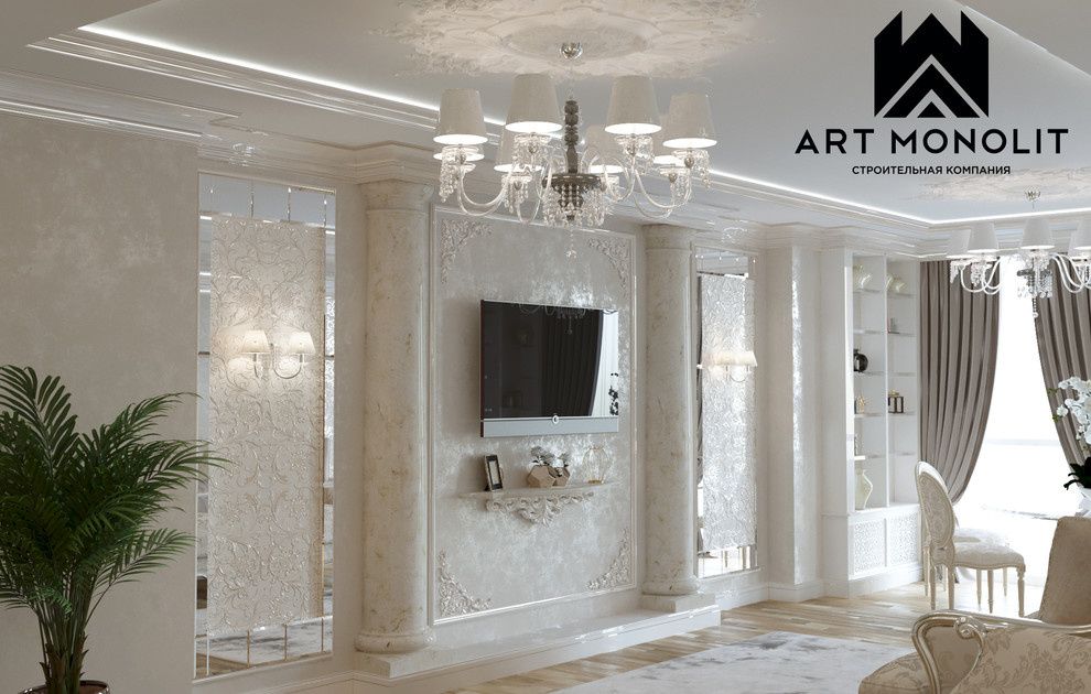 Обложка проекта: ЖК "Чепион парк". Квартира площадью 140м2.