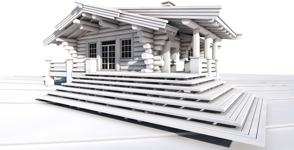 Деревянный дом.