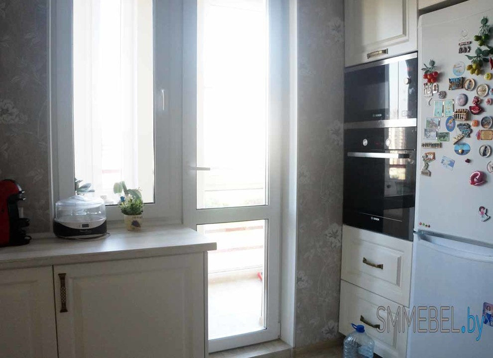 Кухни с окрашенными фасадами