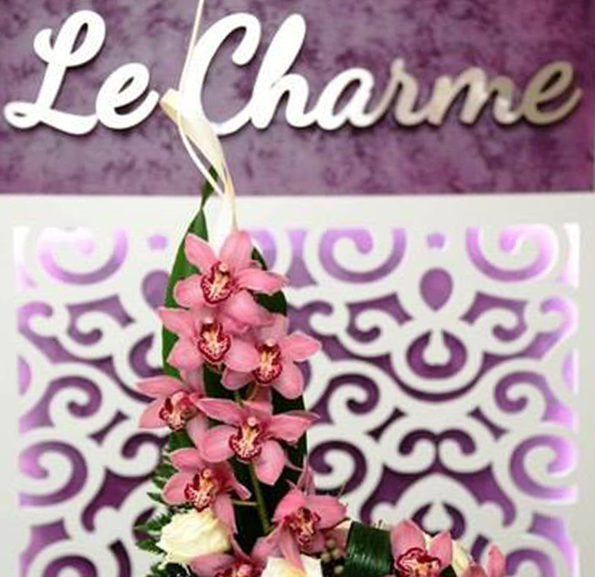 Пано на стену с подсветкой для Бутика цветов Le Charme