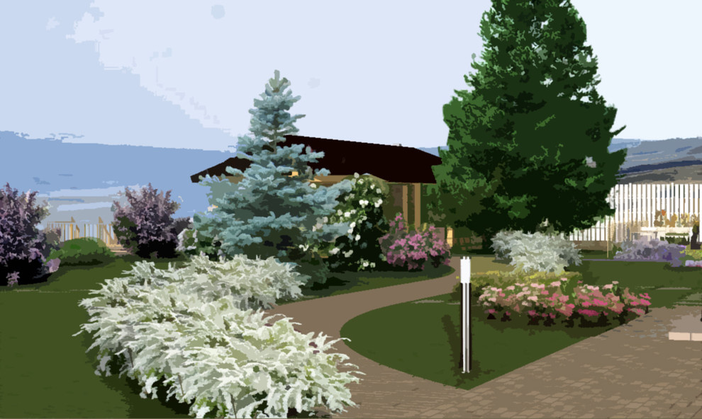 Частный сад. Визуализация