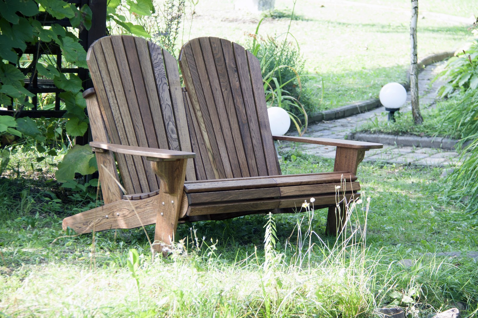 Садовая скамейка Адирондак Ловсит- Adirondack Loveseat