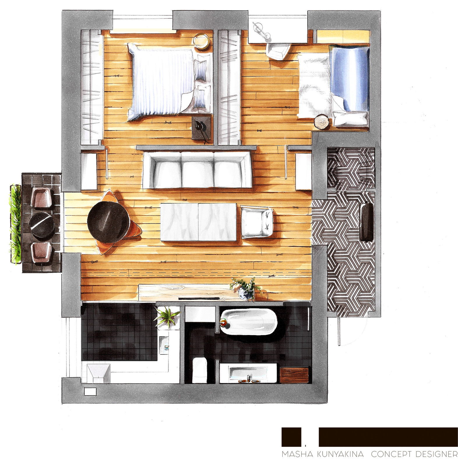 мансардный, нордический