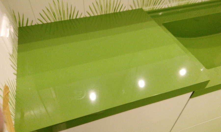 Мебель для ванной с интегрированной раковиной