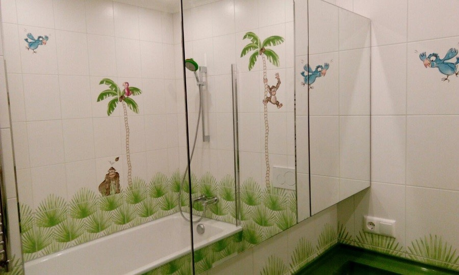 Мебель для ванной с интегрированной раковиной