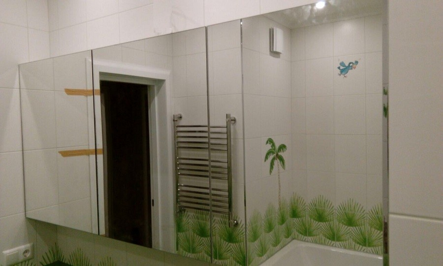 Мебель для ванной с интегрированной раковиной