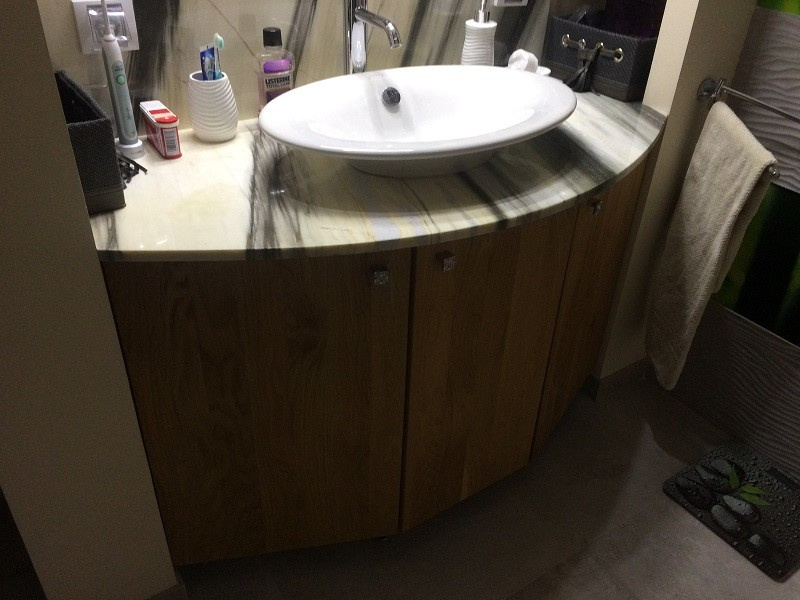 Тумба для ванной из массива