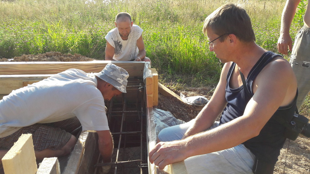 Фундамент в КП Соловьи