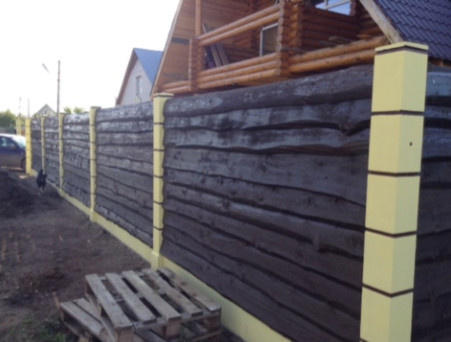 Жалюзи ограждения ЗАБОРЛЕГО  с необрезной доски.