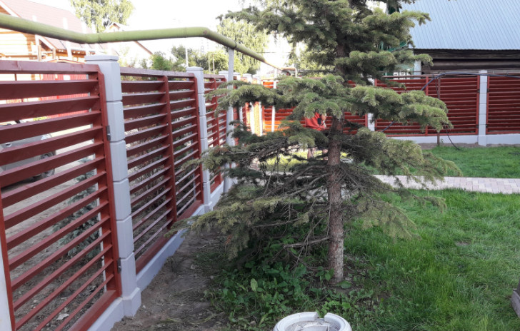 Ограждение с секциями Жалюзи в Казани.