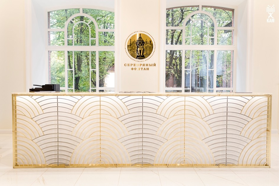 Обложка проекта: "Золотой" офис продаж ЖК «Серебряный фонтан»