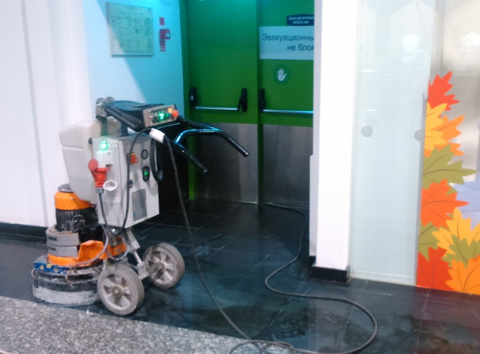 Шлифовка и полировка камня, агломерата, бетона