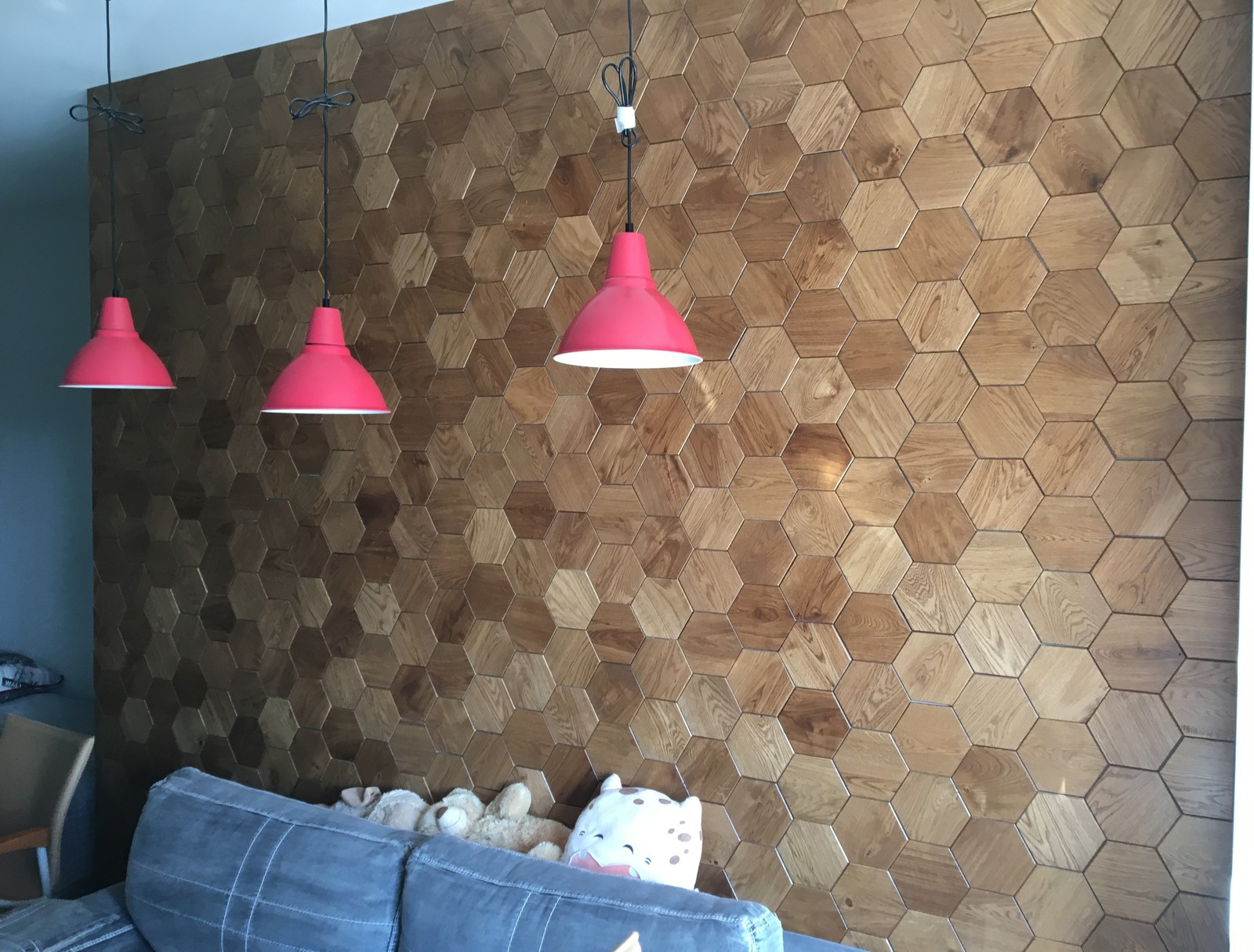 Hexagon, шестигранник, соты из массива