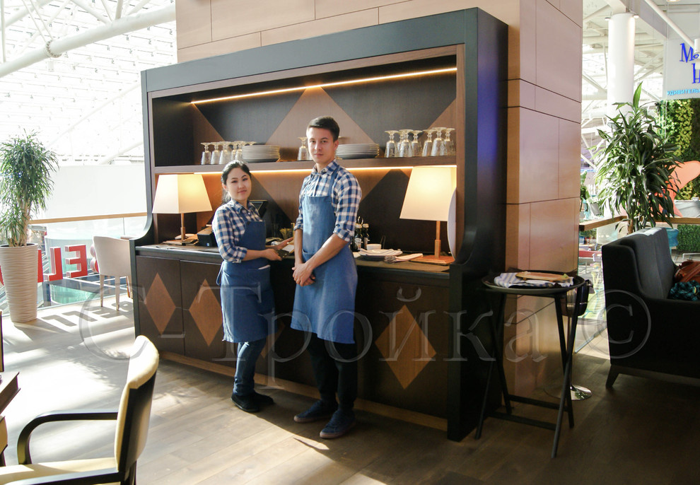 Обложка проекта: Натуральный камень в ресторане