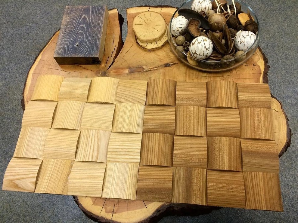 Деревянная мозаика из массива