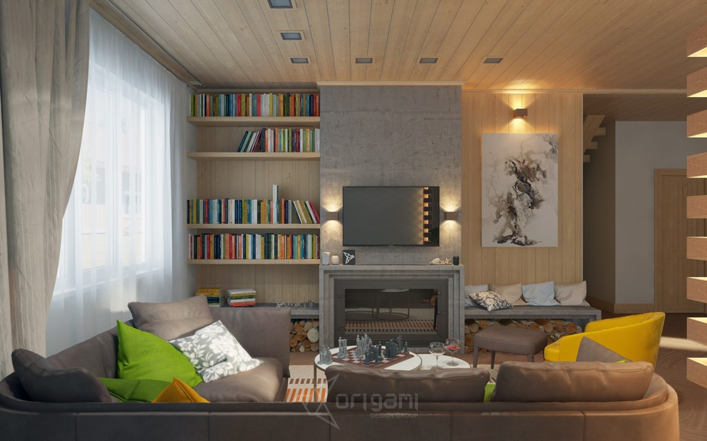 Проекты студии Дизайна ORIGAMI с использованием декоративной штукатурки