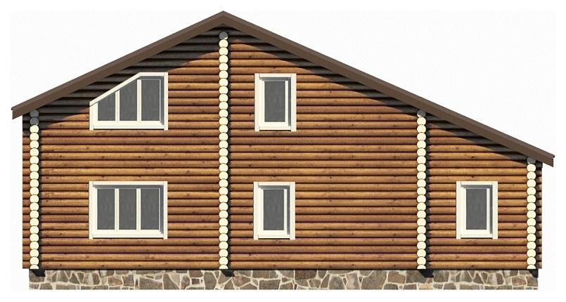 Дом из оцилиндрованного бревна ЛАДОГА 159 м2