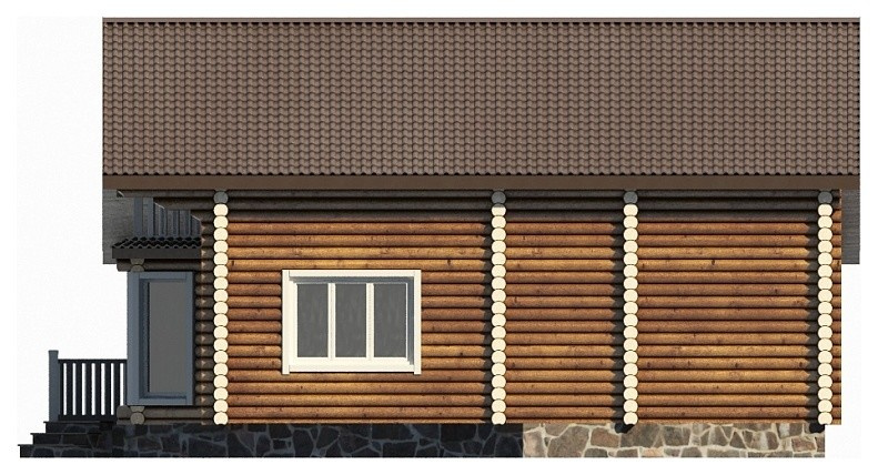 Дом из оцилиндрованного бревна ЛАДОГА 159 м2