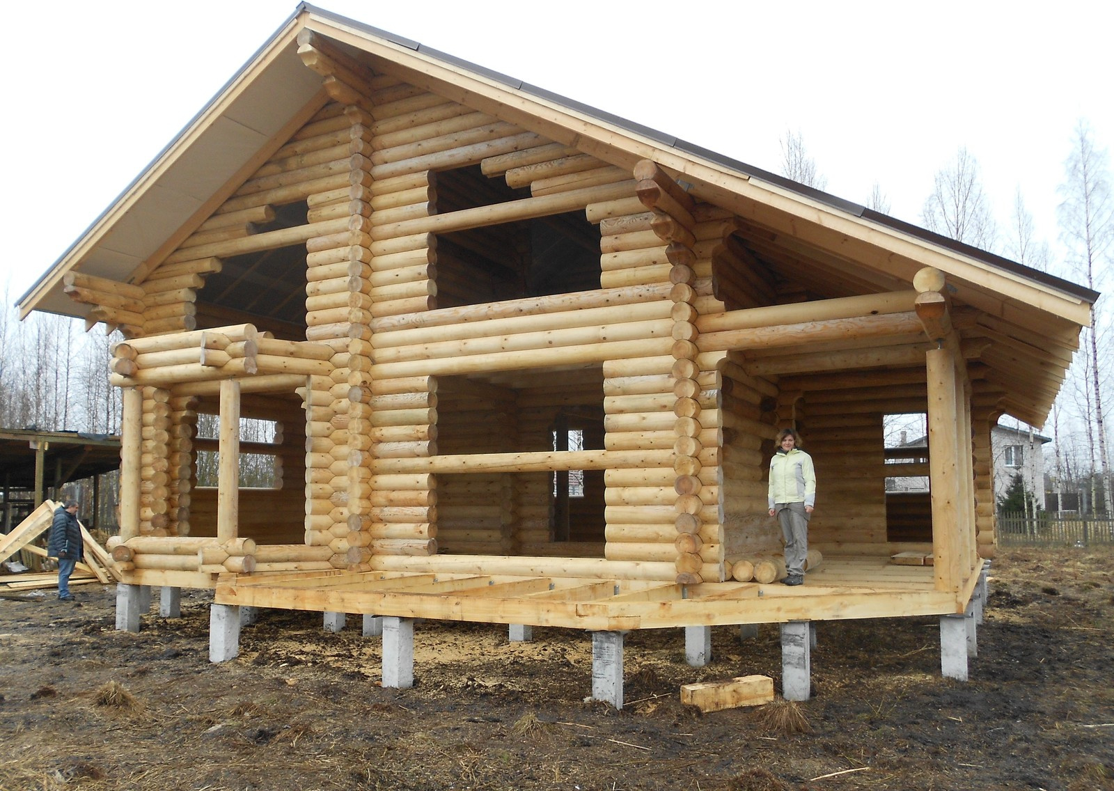 Дом из оцилиндрованного бревна ЛАДОГА 159 м2