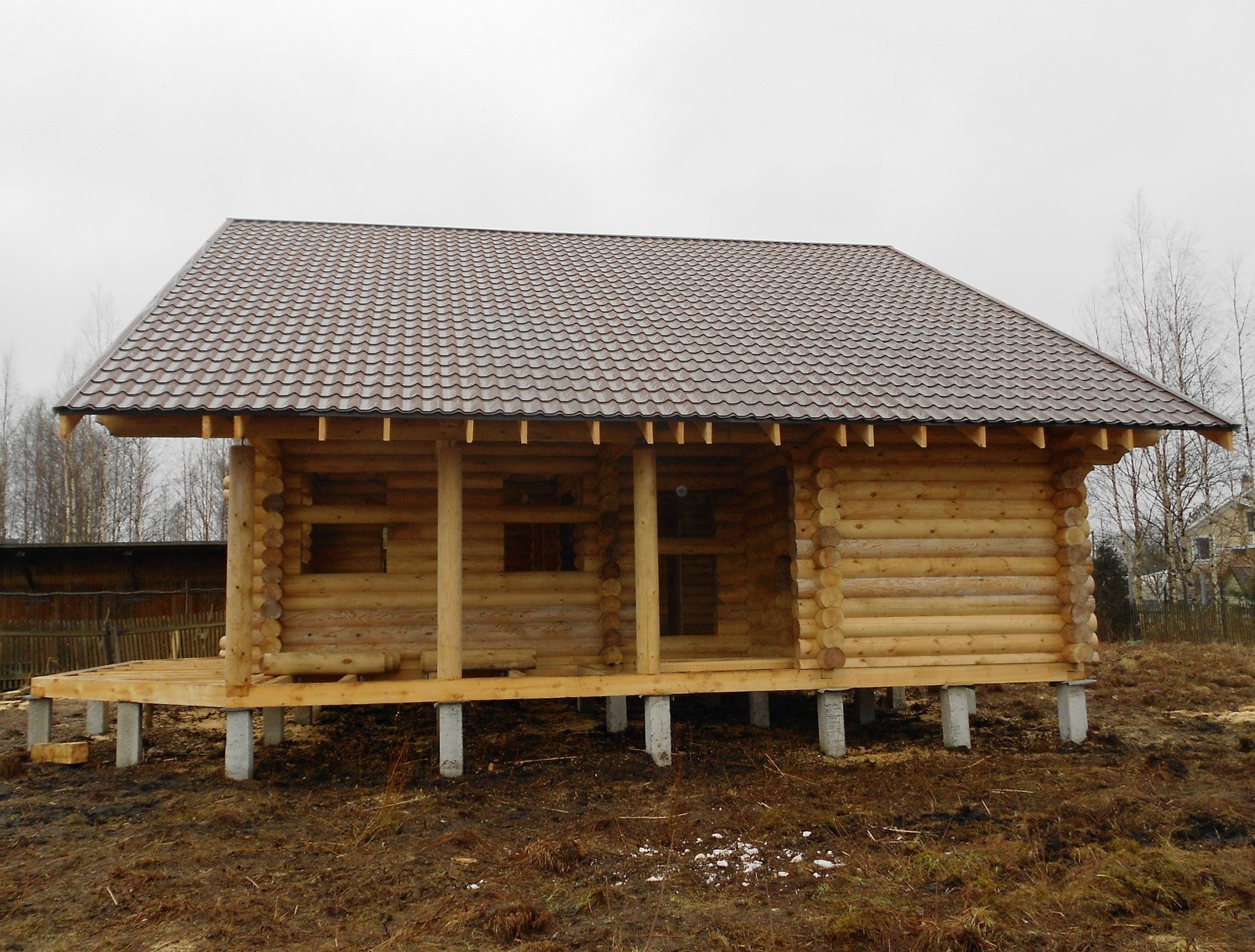 Дом из оцилиндрованного бревна ЛАДОГА 159 м2