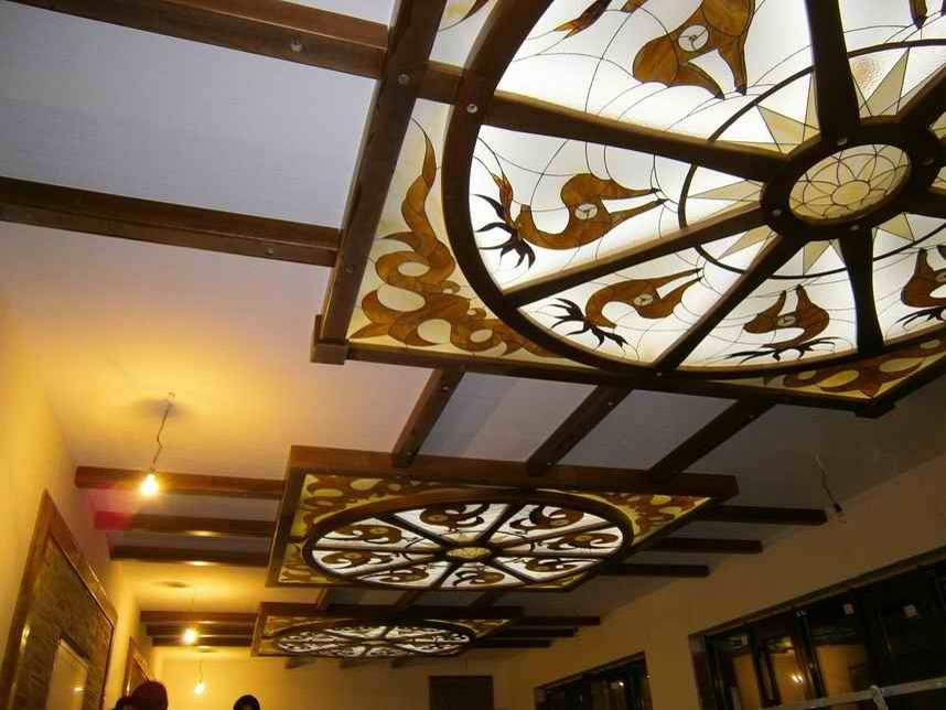 Потолок на даче. Северная Осетия. Куртатинское ущелье. Фиагдон.