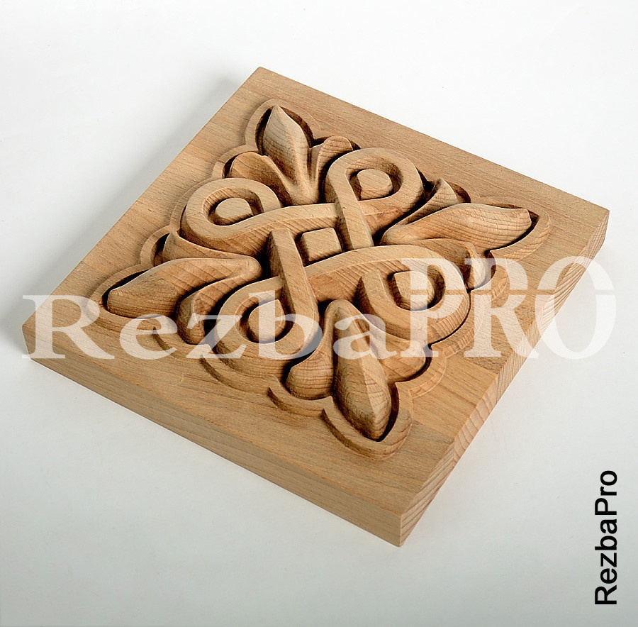 Розетка резная деревянная R-RZ-0130