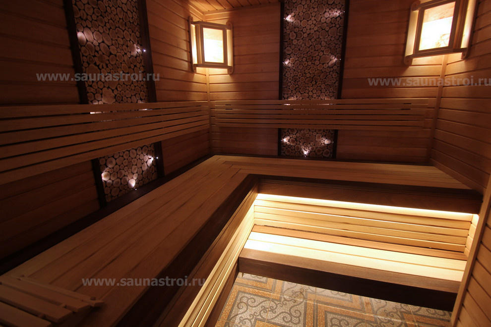 Внутренняя отделка парной - "Можжевеловая сказка"