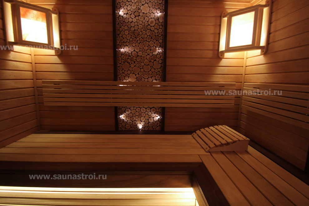 Внутренняя отделка парной - "Можжевеловая сказка"