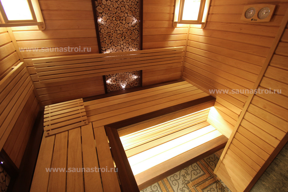 Внутренняя отделка парной - "Можжевеловая сказка"