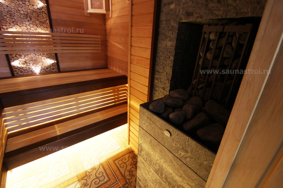 Внутренняя отделка парной - "Можжевеловая сказка"
